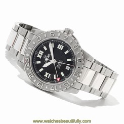 NEW Gevril Men's 3102  Sea Cloud Automatic Stainless Steel  Date Watch