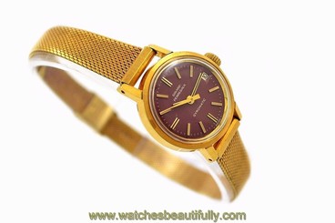 Vintage Girard Perregaux Gyromatic Gold Plated HandWind Ladies Petite Watch 1123