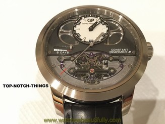GIRARD PERREGAUX CONSTANT ESCAPEMENT L.M.18K WHITE GOLD 48mm AWARD WINNING WATCH