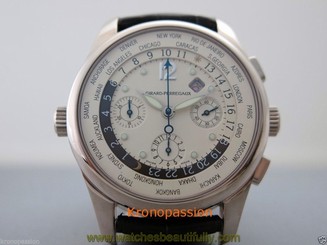 Girard Perregaux WW.TC World Timer Chronograph Automatic 18K White Gold