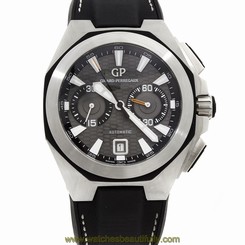 Girard Perregaux Chrono Hawk Auto 44mm Black Strap Mens Watch 49970-11-231-HD6A