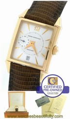 MINT Men's Girard Perregaux 'Vintage 1945' 18K Rose Gold 2596 Silver Brown Watch