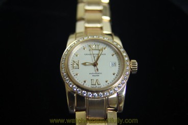 Girard Perregaux Lady F 18k Rose Gold LIMITED 29mm/Date ladies watch / Diamonds