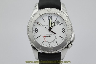 Girard Perregaux Sea Hawk II White Dial 4990 on Rubber Strap