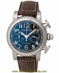 Graham Vintage Silverstone Vintage 44 Chronograph Watch - 2SABS.B05A.L18S