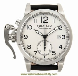 Graham Chronofigher 1695 Steel Silver Dial Automatic Mens Watch 2CXAS.S01A.L17S