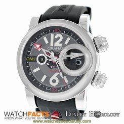 New Men Graham Swordfish GMT Grillo Alarm 2SWGS.B23A Automatic $11015 Date Watch