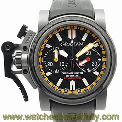 Used[A] Watch Graham Chrono Fighter 2OVATCO Self winding Titanium / rubber M9G