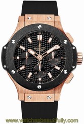 Hublot Big Bang 44mm Rose Gold/Rubber Men's Watch 301.PM.1780.RX