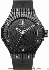 Hublot Big Bang Caviar 346.CX.1800.RX Black Ceramic 41mm Watch Ret: $10,000