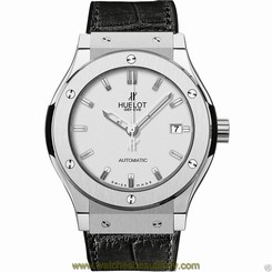 Hublot Classic Fusion Titanium 511.nx.2610.lr 45mm White Dial NEW Ret: $8,400
