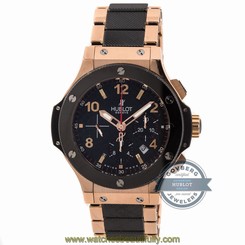 Hublot Big Bang 301.PB.131.FB Auto Rose Gold Ceramic Mens Bracelet Watch Chrono