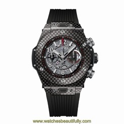 NEW Hublot Big Bang Unico Carbon Fiber Skeleton Mens Watch 45mm 411.QX.1170.RX