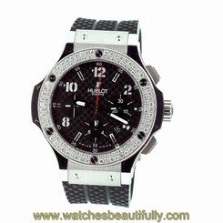 HUBLOT BIG BANG 44MM 1.50 CARAT STAINLESS STEEL AUTOMATIC WATCH 301.SB.131.RX 845858078456
