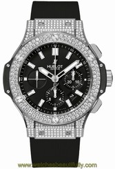 Hublot Big Bang 301.sx.1170.rx.1704 Steel 44mm Diamonds Chrono Ret: $29,900