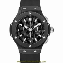 NEW HUBLOT BIG BANG Ceramic Black Magic Rubber Strap Watch Ref. 301.CI.1770.RX 845960033282