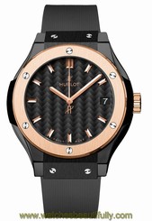 Hublot 581.co.1781.rx Classic Fusion Quartz Ceramic Rose Gold 33mm Ret: $7,900