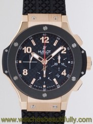 Hublot Big Bang 301.pb.131.rx Rose Gold Carbon Fiber Chronograph Ret: $30,400