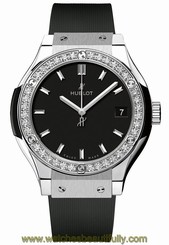 Hublot 581.nx.1171.rx.1104 Classic Fusion Quartz 33mm Diamonds Steel Ret: $8,500