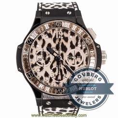 Hublot Big Bang Chrono 342.CW.7717.NR.1977 Auto Ceramic White Gold Strap Watch