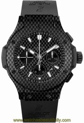 Hublot Big Bang All Carbon 44mm 301.qx.1724.rx Black Chronograph Ret: $19,500