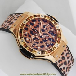 Hublot Big Bang 41mm Leopard 18k Rose Gold 341.PX.7610.NR.1976 Ret: $42,300