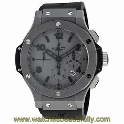 Hublot Big Bang Matte Grey Dial Black Silicon Strap Mens Watch 301AI460RX 799422642546
