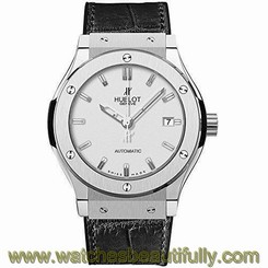 HUBLOT MEN'S 38MM LEATHER BAND TITANIUM CASE AUTOMATIC WATCH 565.NX.2610.LR 722382294074
