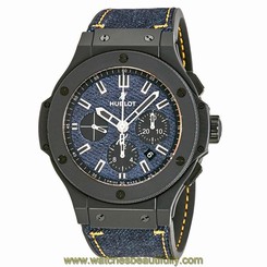 Hublot Big Bang Jeans Dial Black Blue Denim Mens Watch 301.CI.2770.NR.JEANS14