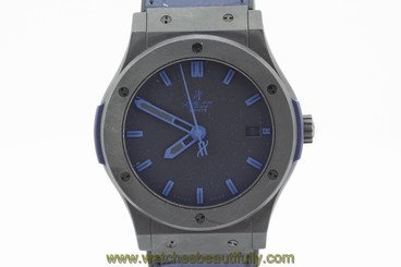 Hublot Classic Fusion All Black Blue 511.CI.1190.GRABB10