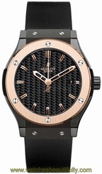 Hublot Classic Fusion 18kt Rose Gold & Black Ceramic 38mm 561.CP.1780.RX Carbon