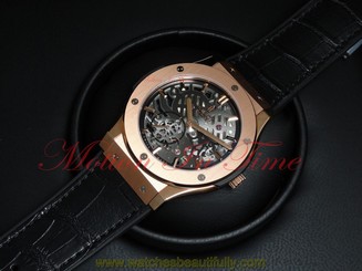 Hublot Classic Fusion Extra Thin Skeleton 18kt Rose Gold 45mm 515.OX.0180.LR