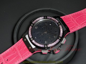 Hublot Big Bang Black Tutti Frutti Pink Baguette Sapphires 341.CP.1110.LR.1933