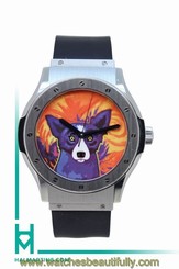 Hublot Big Bang George Rodrigue Blue Dog Ltd. Edn. - SS on Rubber - Ref 1915.1