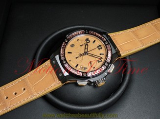Hublot Big Bang Tutti Frutti 41mm Blk Ceramic Camel Baguette 341.CA.5390.LR.1918