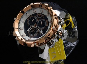 Invicta Reserve Venom Sea Dragon Gen II Black MOP HP Swiss Made Chrono WatchNEW