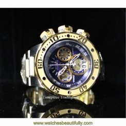 NEW Invicta Reserve Subaqua Sea Dragon 52mm Quartz Chronograph SS Bracelet Watch