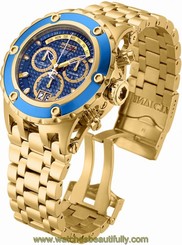 90113 Invicta Reserve 52mm Specialty Subaqua Swiss Chrono 18KT GP Bracelet Watch