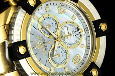 New Invicta Rsrve 63mm Grand Octane Arsenal MOP Swiss Made Chrono Bracelet Watch