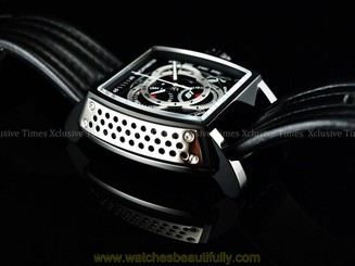 Invicta Men Tonneau S1 Rally Obsidien Black Swiss Made ETA Chrono Strap Watch