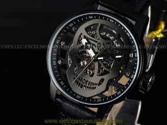 New Invicta Men 48mm Gunmetal Skull TY2807 Mechanical S1 Rally Black IP SS Watch