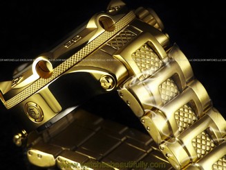 New Invicta Mens Subaqua Noma V Swiss Made Retro Chrono 18K Gold Plated Watch