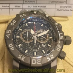 Invicta LIMITED EDITION 14280 Sea Base 53mm Swiss Chrono Titanium Case Watch