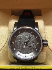 Men's INVICTA Yakuza Silver Dragon Automatic WATCH 15862 Black & Red Strap