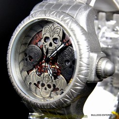 Invicta Bone Collector Distressed Chronograph Artist Silver 48mm Watch New