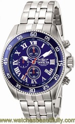 Invicta Men's Specialty Quartz Chronograph Blue Dial Watch 5723