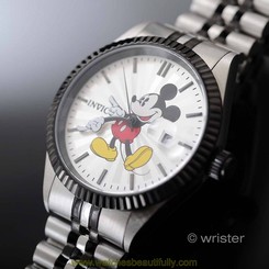 Invicta Disney Mickey Mouse Black Stainless Steel New Limited Edition Mens Watch