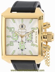 Invicta Men's Square Russian Diver Gold Plated SS Signature Swiss Made Watch