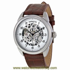 Invicta Men's 17187 Specialty Mechanical 3 Hand Silver Dial Watch