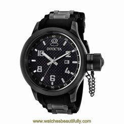 Invicta 0555 Men's Russian Diver Gunmetal Quartz Watch 843836005555